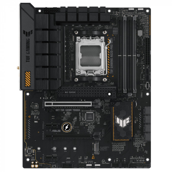 Материнская плата ASUS TUF GAMING A620-PRO WIFI AM5 ATX 4xDDR5 2xPCIEx16 2xPCIEx1 2xM.2 USB-C HDMI DP 2.5GLAN Wi-Fi 6