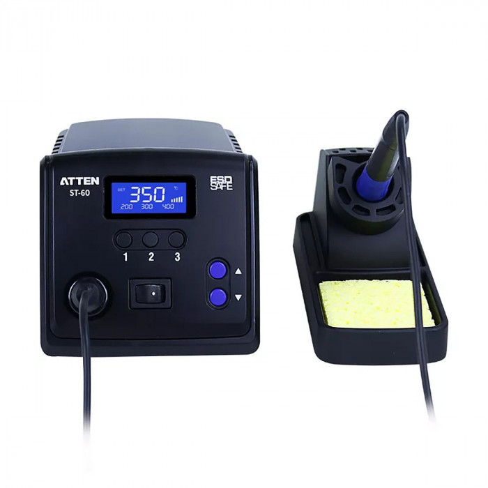 Паяльная станция Atten ST-60 230V 60Вт, 150-450°C, ±2°C темп. стабильность