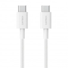 USB кабель CukTech Type-C to braided cable 1.5m 3A 60W CTC315P white