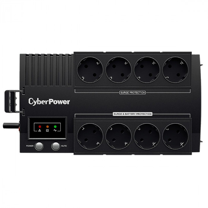 Источник бесперебойного питания (ИБП)  BS450E Line-Interactive CyberPower NEW 450VA/270W USB (4+4 EURO). UPS Line- Interactive CyberPower BS450E NEW 450VA/270W USB (4+4 EURO).