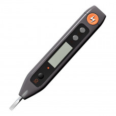 Индикаторная отвертка-тестер напряжения цифровая 'Home Series Gray' Deli HT7005 (12-250 В, фонарик, батарейки в комплекте)