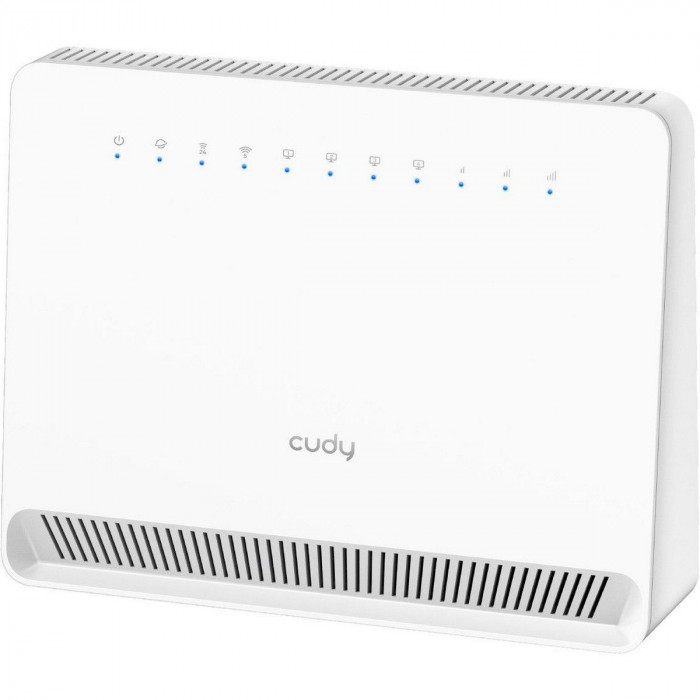 Модем CUDY AC1200 Wi-Fi 4G LTE-Cat6 Gigabit Router, 4 10/100/1000M RJ45 Ports,  Nano SIM Slot, Quectel module inside,build-in 4G LTE modem, 300Mbps at 2.4GHz + 867Mbps at 5GHz, Internal Antennas,  PPTP/L2TP/OpenVPN/WireGuard VPN, DNS over Cloudflare/Googl