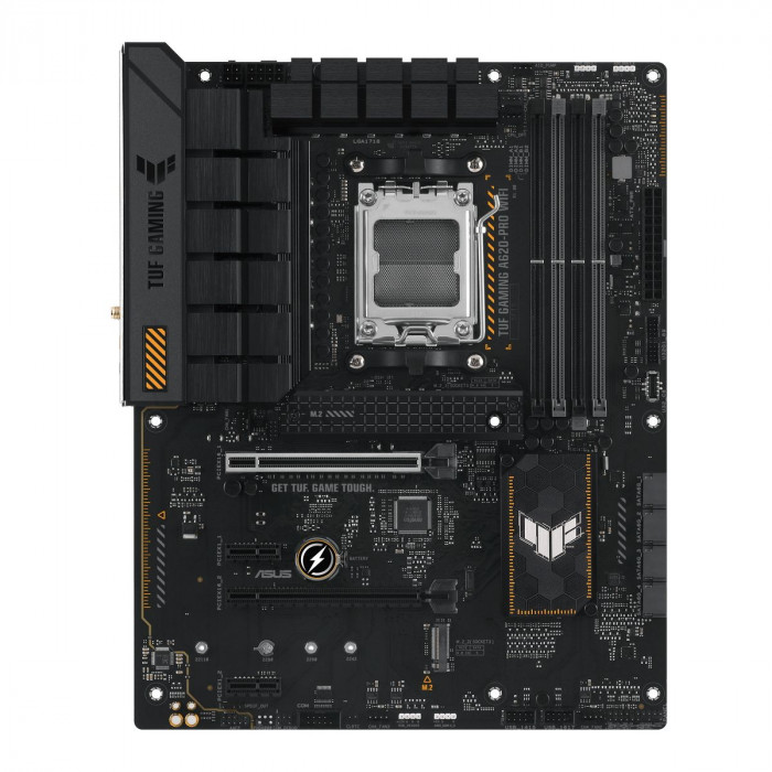 Материнская плата ASUS TUF GAMING A620-PRO WIFI AM5 ATX 4xDDR5 2xPCIEx16 2xPCIEx1 2xM.2 USB-C HDMI DP 2.5GLAN Wi-Fi 6