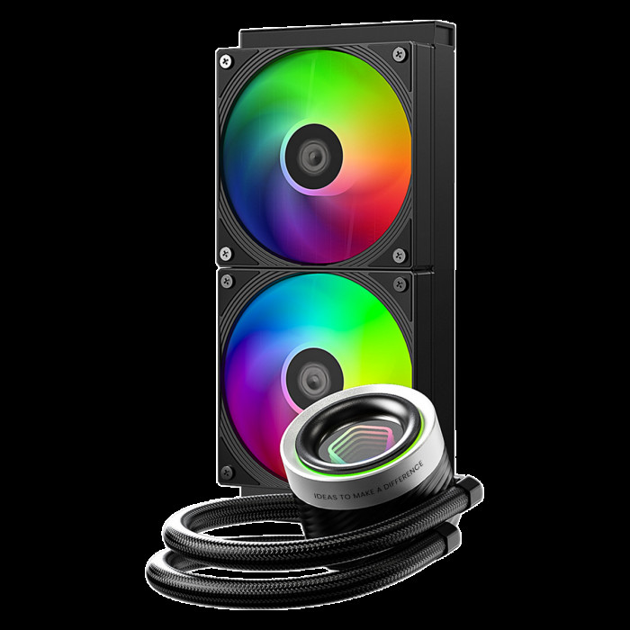 Вентилятор для процессора ID-Cooling FX240 INFINITY ARGB (Black) 300W all Intel/AMD