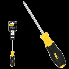 Отвертка Pozidriv Deli DL631001P PZ1x75мм сталь Cr-V, двухкомпонентная прорезиненная рукоять