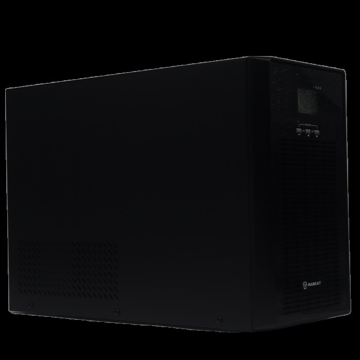 Источник бесперебойного питания  ИБП Raskat HIL-3000VA+ 3000VA, 2400Вт, 6xIEC320, LCD, USB type-B, 2xRJ-45, 1xRS232, чистая синусоида