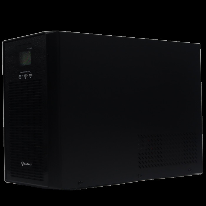 Источник бесперебойного питания  ИБП Raskat HIL-3000VA+ 3000VA, 2400Вт, 6xIEC320, LCD, USB type-B, 2xRJ-45, 1xRS232, чистая синусоида