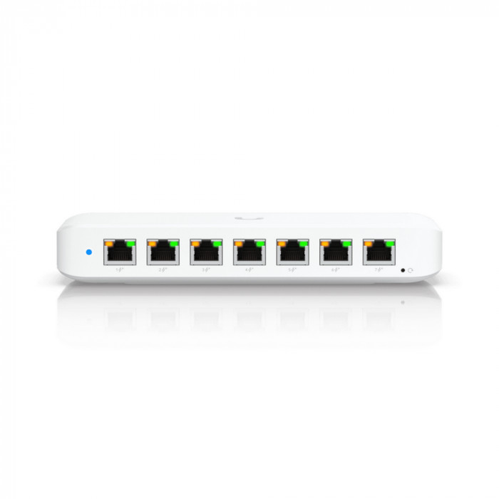 Коммутатор Ubiquiti UniFi Switch Ultra 210W PoE-коммутатор, 8х 1G RJ45, раздача 202 Вт