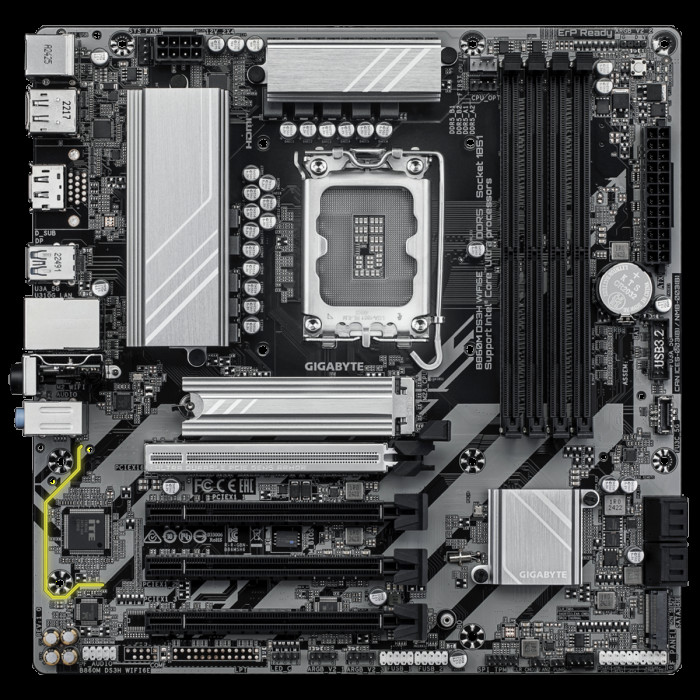 Материнская плата Gigabyte B860M DS3H WIFI6E,
