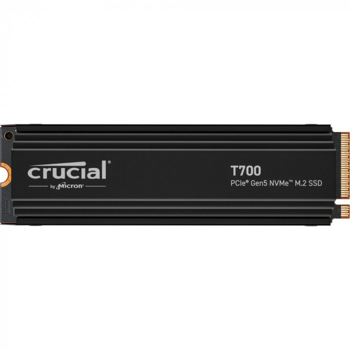 Твердотельный накопитель SSD Crucial T700 2TB PCIe Gen5 NVMe M.2 SSD with heatsink CT2000T700SSD5