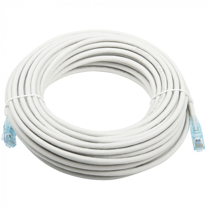Кабельная сборка Hyperline PC-LPM-UTP-RJ45-RJ45-C6-20M-LSZH-GY Патч-корд U/UTP, Cat.6 (100% Fluke Component Tested), LSZH, 20м, серый