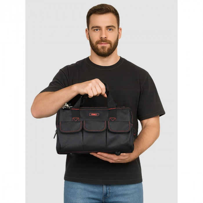 Сумка для инструментов Deli DL430902 'Black Edition'