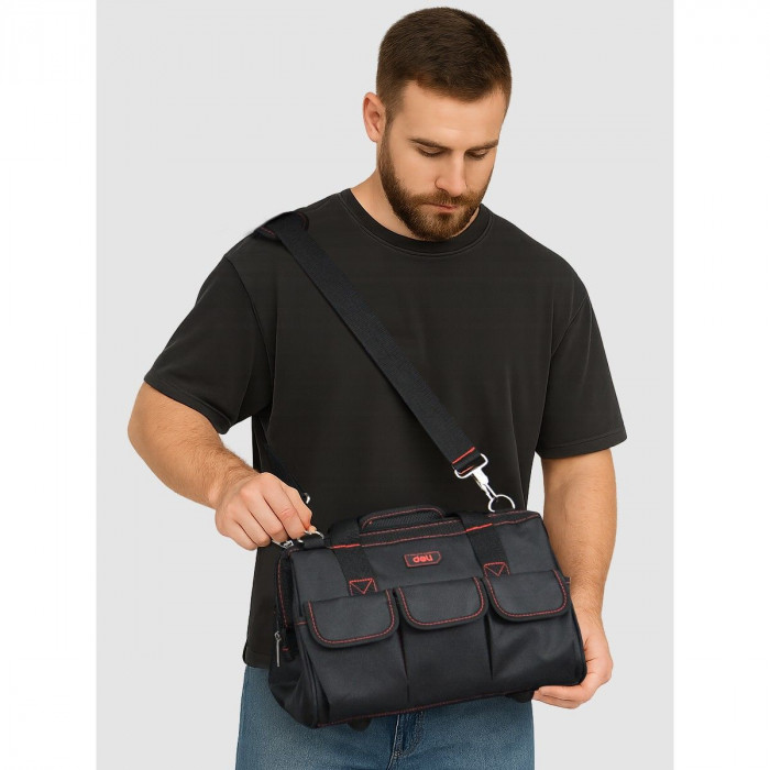 Сумка для инструментов Deli DL430902 'Black Edition'