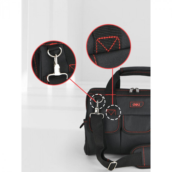Сумка для инструментов Deli DL430902 'Black Edition'