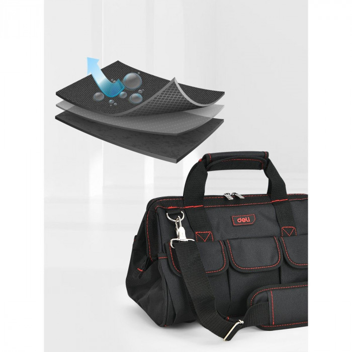 Сумка для инструментов Deli DL430902 'Black Edition'