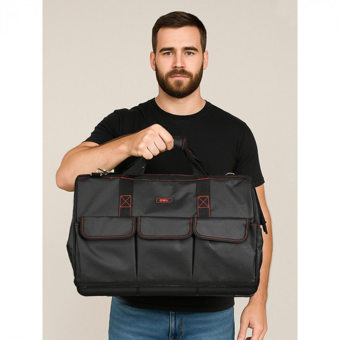 Сумка для инструментов Deli DL430906 'Black Edition'
