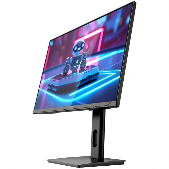 Монитор 24.5' AIWA MD2510  IPS, 1920x1080, 240Hz, 1ms, 350сd/m, 1000:1, HDR | 2xHDMI(2.0), 2xDP(1.2) | HAS, Pivot, Swivel, ExPSU, Speakers, Vesa 75, Black