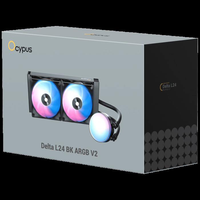 Вентилятор Cooler Ocypus Delta L24 BK ARGB V2 Black 280W/ All Intel/ AMD AM* / Screws