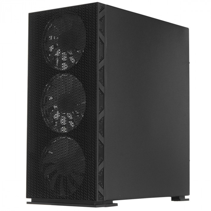 Корпус SOEYI «AX8-B20 SOEYI ATX case with black coating front panel with flat bigger mesh, without»