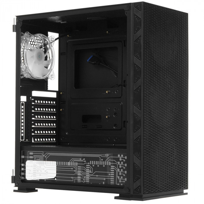 Корпус SOEYI «AX8-B20 SOEYI ATX case with black coating front panel with flat bigger mesh, without»