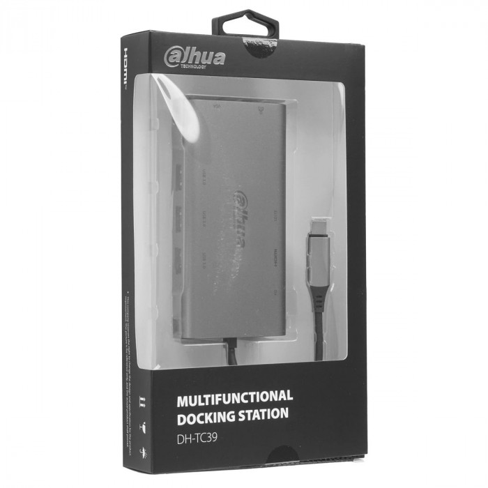 Концентратор Dahua 9-in-1 Docking station 9 in 1 USB 3.1 Type-C to USB 3.0 + HDMI + RJ45 + VGA + SD/TF +PD Docking Stat