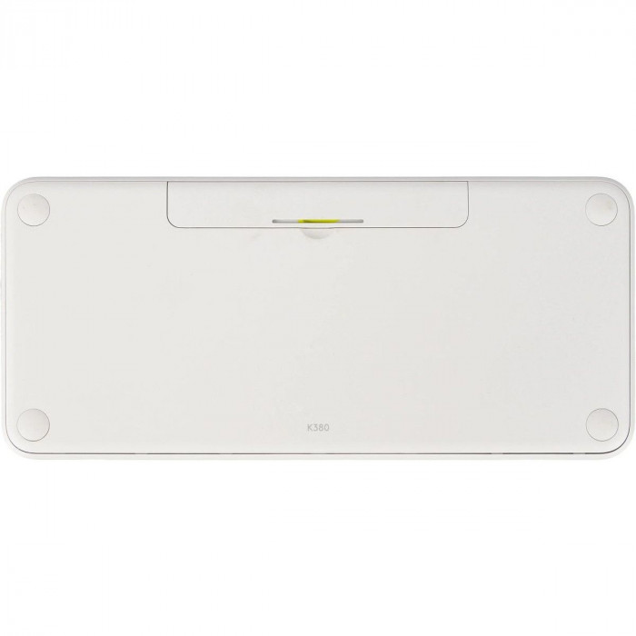 Клавиатура беспроводная Logitech K380, White, Bluetooth, оригинальная заводская РУС гравировка, [920-009589]
