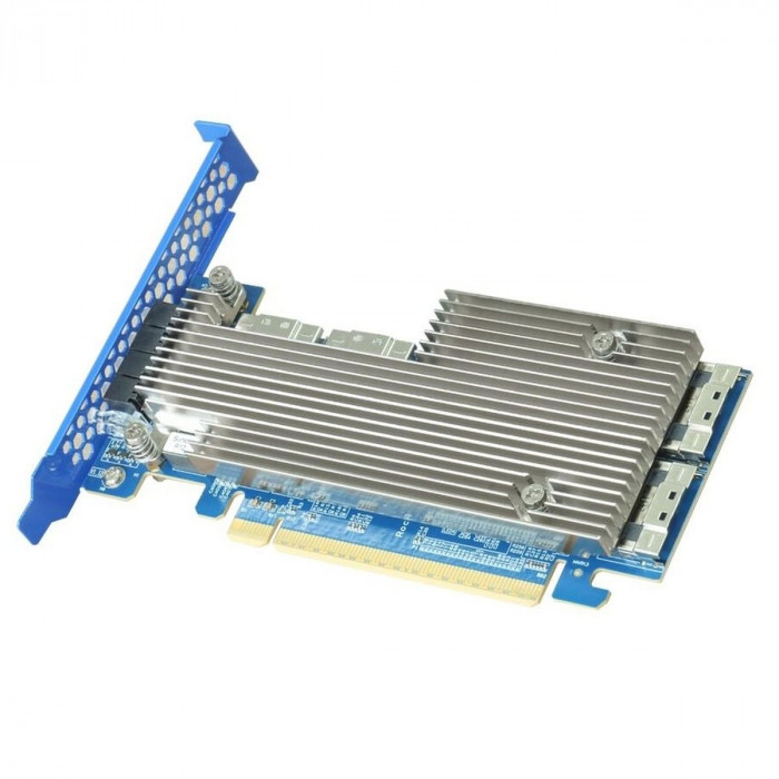 HBA-адаптер HighPoint Rocket 1528D,  PCIe 4.0 x16, Ports: 4x SlimlineSAS (SFF-8654), LP
