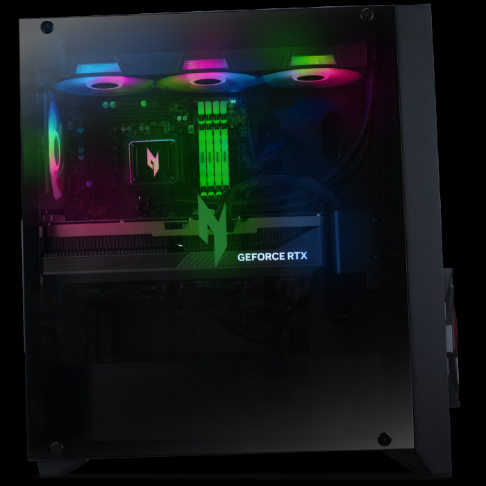 Настольный ПК Acer Nitro 70 N70X3D-100 AMD Ryzen 9 9950X3D/32Gb/SSD1Tb/RTX5080 16Gb/PSU 1200W/NoOS/Black (DG.E5ACD.006)