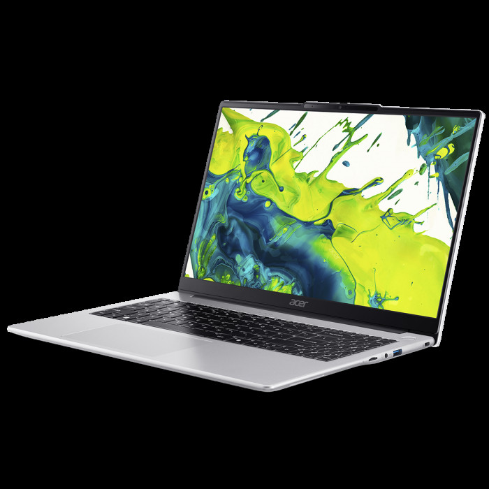 Ноутбук Acer Aspire Lite 15 AL15-74P-569P Intel Core Ultra 5 125H/16Gb (D5)/SSD512Gb/UMA/15.6'/IPS/FHD/1920x1080/60Hz/NoOS/Silver/1.59kg