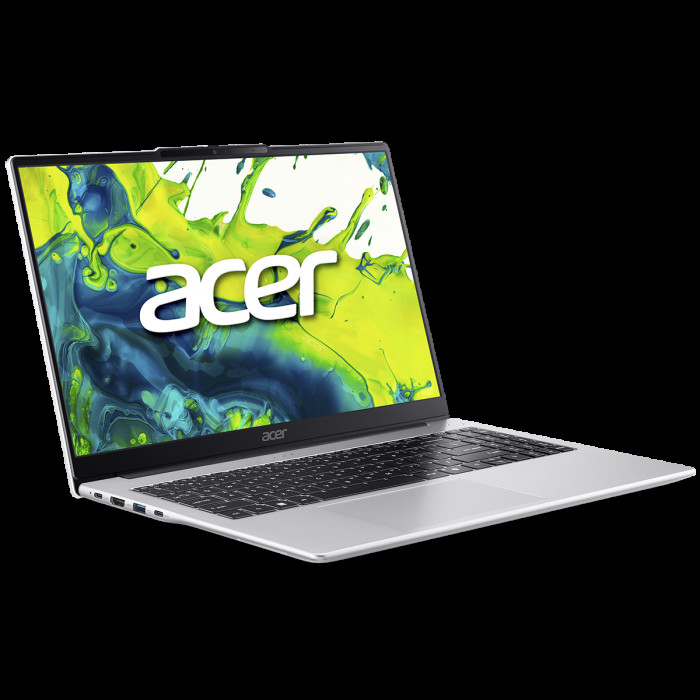 Ноутбук Acer Aspire Lite 15 AL15-74P-569P Intel Core Ultra 5 125H/16Gb (D5)/SSD512Gb/UMA/15.6'/IPS/FHD/1920x1080/60Hz/NoOS/Silver/1.59kg