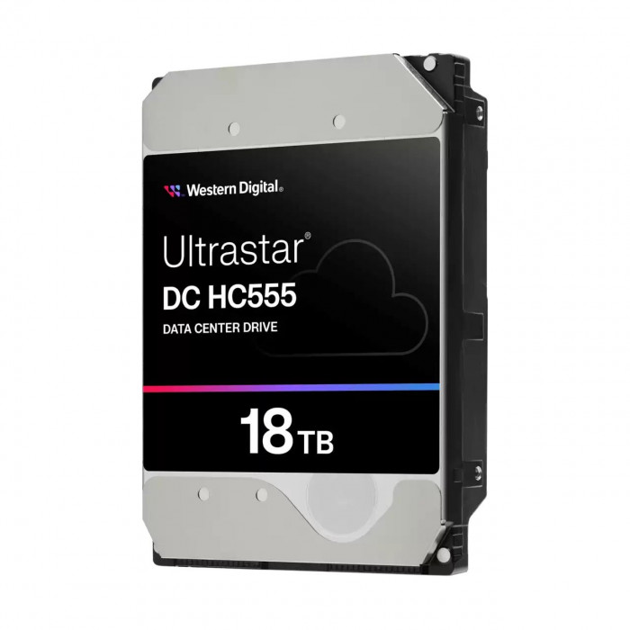 Жесткий диск серверный 3.5' 18TB WD Ultrastar DC HC555 WUH722018CL5204 SAS 12Gb/s, 7200rpm, 512MB, 512e, 0B47747