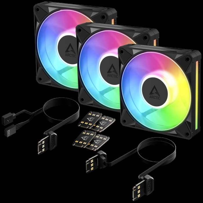 Вентилятор корпусной ARCTIC BioniX P12 A-RGB - 3 Pack (ACFAN00337A)