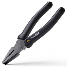Пассатижи Deli  Home Series Black HT2007 180мм, эксклюзивный дизайн, рукоятка из высококачественного софттач пластика
