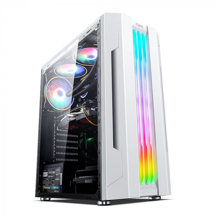 Корпус ALSEYE Корпус ALSEYE Auro 3.0-W Mini-ITX/Micro ATX/ATX, USB2.0*2+HD Audio+USB3.0*1, H.D.D.(3.5')*2pcs+S.S.D(2.5')*2pcs, 354*185*413mm
