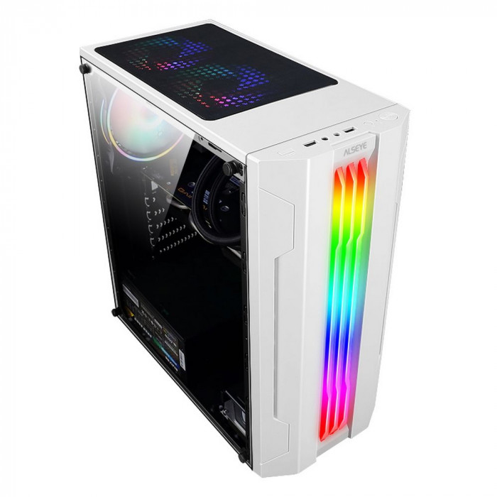 Корпус ALSEYE Корпус ALSEYE Auro 3.0-W Mini-ITX/Micro ATX/ATX, USB2.0*2+HD Audio+USB3.0*1, H.D.D.(3.5')*2pcs+S.S.D(2.5')*2pcs, 354*185*413mm