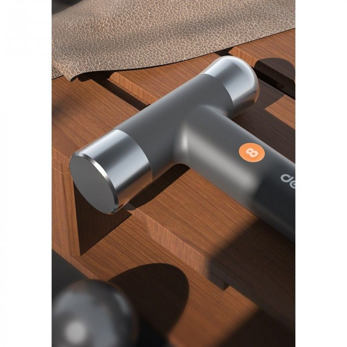Молоток Deli Home Series Gray HT7008C вес бойка 250гр, эксклюзивный дизайн, рукоятка из высококачественного софттач пластика