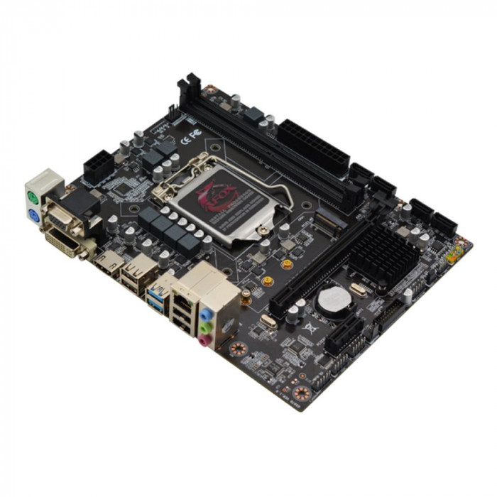 Материнская плата Afox IH510-MA2-V2 LGA1200 mATX 2xDDR4 PCIEx16 PCIEx1 M.2 HDMI DVI VGA