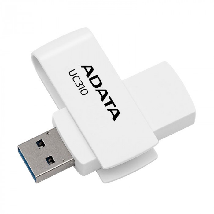 USB накопитель ADATA 256GB USB 3.2 Gen1 UC310-256G-RWH White