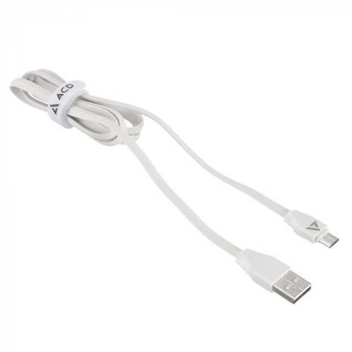 Кабели USB  ACD-Life MicroUSB ; USB-A TPE, 1м, белый (ACD-U920-M1W)
