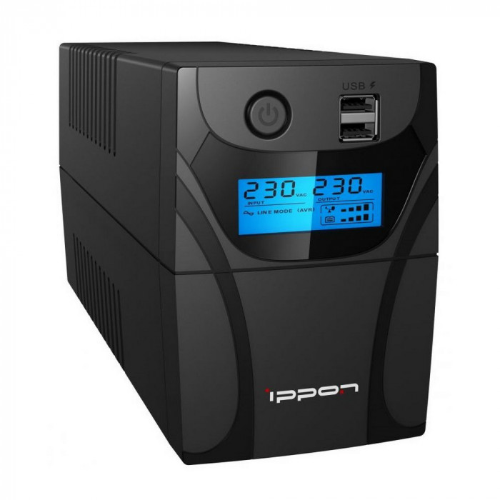 Источник бесперебойного питания Ippon Back Power Pro II Euro 650 Line-interactive 360W/650VA {4} (803607)