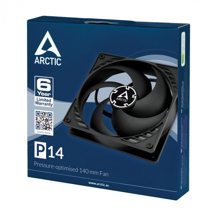Вентилятор Arctic Cooling для корпуса  P14 Value Pack Black/Black 5 штук (ACFAN00136A) (701594)