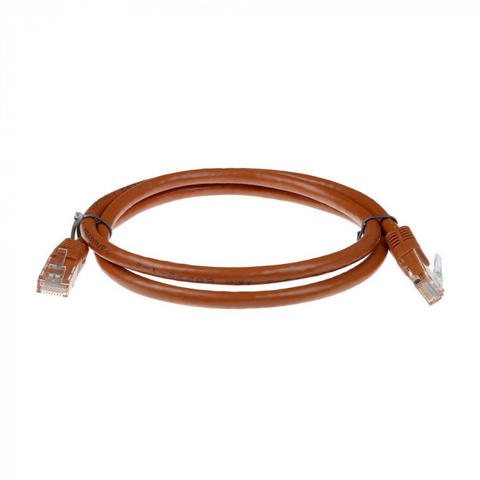 Патч-корд ACD-LPU6Z-10N Cat6 UTP 26AWG 4Pair, CU, LSZH, Коричневый, 1м