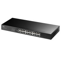 Коммутатор CUDY 24-Port Gigabit Metal Switch 19 inch  24-Port Gigabit Switch, 24 Gigabit RJ45 Ports, IGMP Snooping, Loop Detection/Prevention, 802.1p/DSCP QoS, Switch/VLAN/Extend working mode DIP switch, 19 inch Rack-mount Steel Case, Power Saving, Plug &