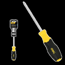 Отвертка Torx Deli DL6310025T T25x100мм сталь Cr-V, двухкомпонентная прорезиненная рукоять