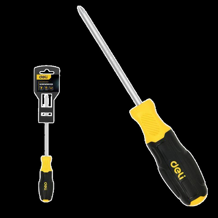 Отвертка Torx Deli DL6310025T T25x100мм сталь Cr-V, двухкомпонентная прорезиненная рукоять