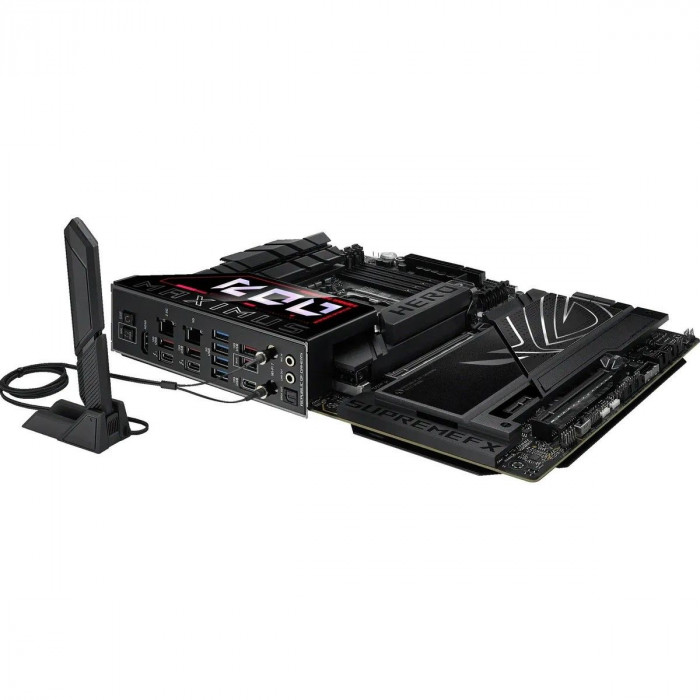 Материнская плата ASUS ROG MAXIMUS Z890 HERO LGA1851 ATX 4xDDR5 2xPCIEx16 PCIEx1 6xM.2 2xThunderbolt USB-C HDMI 2.5GLAN 5GLAN Wi-Fi 7