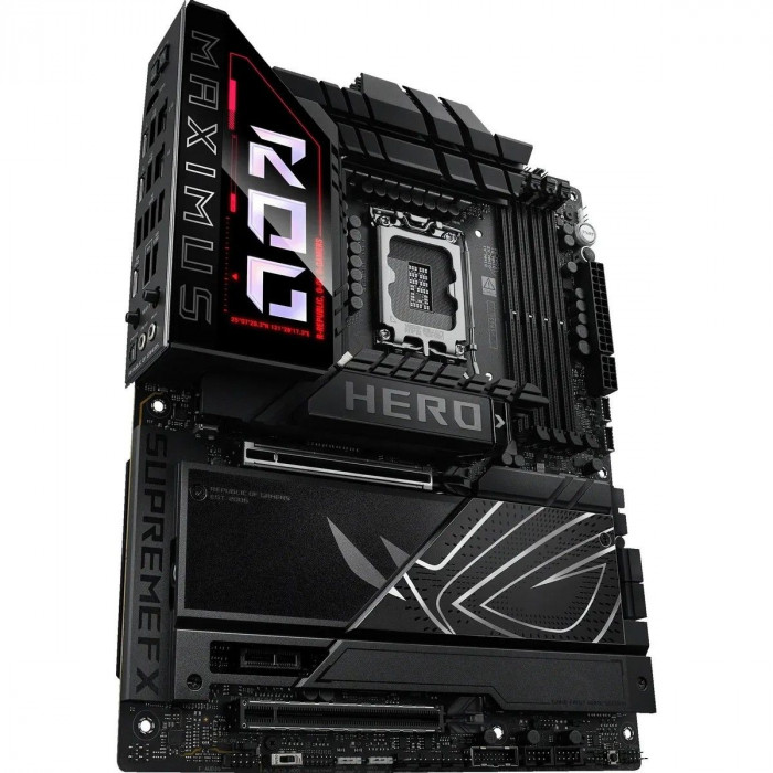 Материнская плата ASUS ROG MAXIMUS Z890 HERO LGA1851 ATX 4xDDR5 2xPCIEx16 PCIEx1 6xM.2 2xThunderbolt USB-C HDMI 2.5GLAN 5GLAN Wi-Fi 7