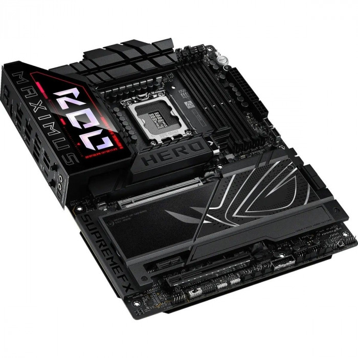 Материнская плата ASUS ROG MAXIMUS Z890 HERO LGA1851 ATX 4xDDR5 2xPCIEx16 PCIEx1 6xM.2 2xThunderbolt USB-C HDMI 2.5GLAN 5GLAN Wi-Fi 7