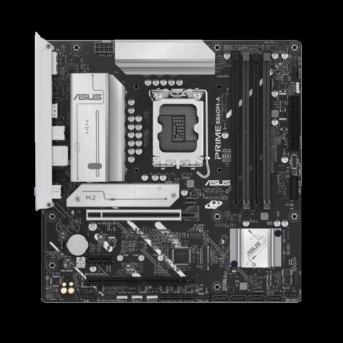 Материнская плата ASUS PRIME B860M-A-CSM LGA1851 mATX 4xDDR5 2xPCIEx16 PCIEx1 2xM.2 USB-C 2xDP HDMI 2.5GLAN