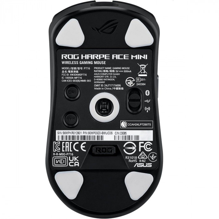 Мышь ASUS P716 ROG HARPE ACE MINI/BLK 49g 42,000DPI Bluetooth 5.1 2.4GHz 5buttons